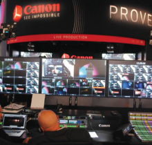 A Canon apresentou pela primeira vez na NAB um estúdio de produção com um workflow completo em 4K