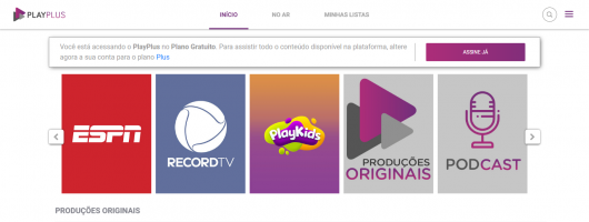Grupo Record lança PlayPlus, serviço de streaming com conteúdo próprio e de  parceiros - Meio Bit