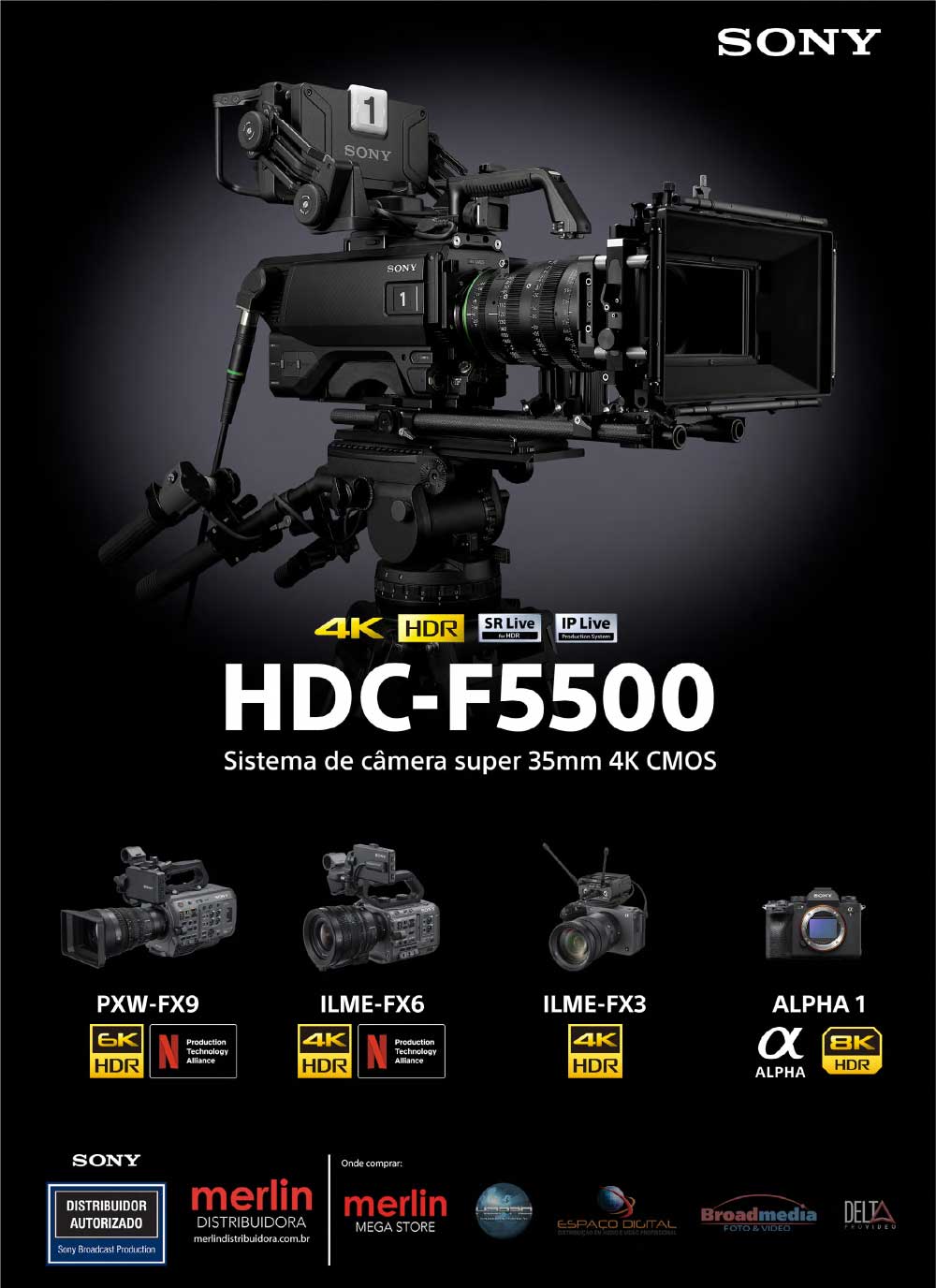 FOX, CBS and ESPN Deploy Sony Electronics' New HDC-F5500 Super